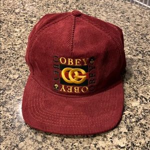Obey corduroy snapback *VINTAGE* (extremely rare)